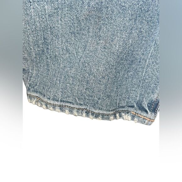 Torrid High Rise Straight Jeans 20 R Button Flight Light Wash Slit Ankle Mom - Picture 6 of 11